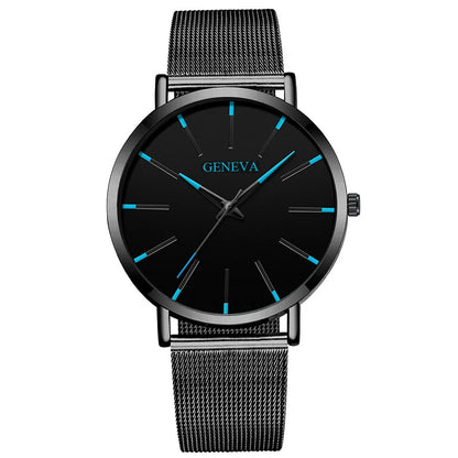 Fashion Mens Watches Top Brand Luxury Quartz Watch Men Casual Slim Mesh Steel Waterproof Sport Watch Relogio Masculino