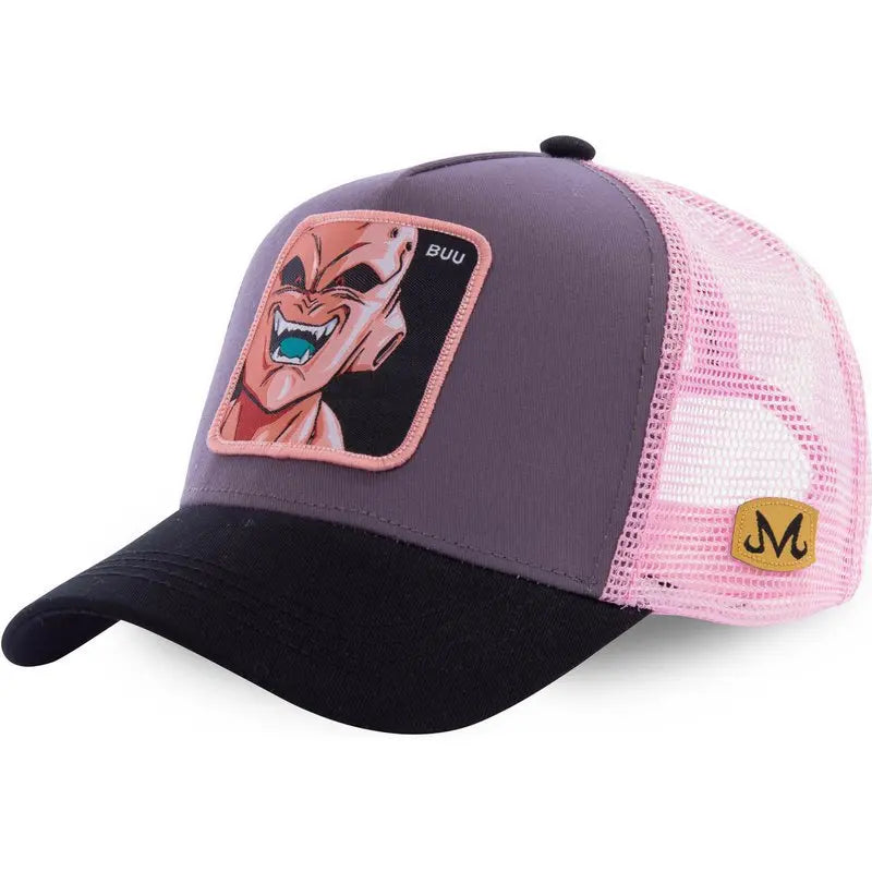 Casquette Dragon Ball Son Goku pour l'été, casquette de voyage à visière, casquette pour homme brodée, style hip-hop en maille, visière pare-soleil, casquette de baseball, sport de plein air
