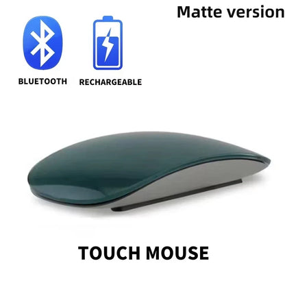 Magic Dual Mode Wireless Mouse Bluetooth Rechargeable Touch Mouse for MacBook, Laptop & PC, Slim Ergonomic Bluetooth Wireless Mouse