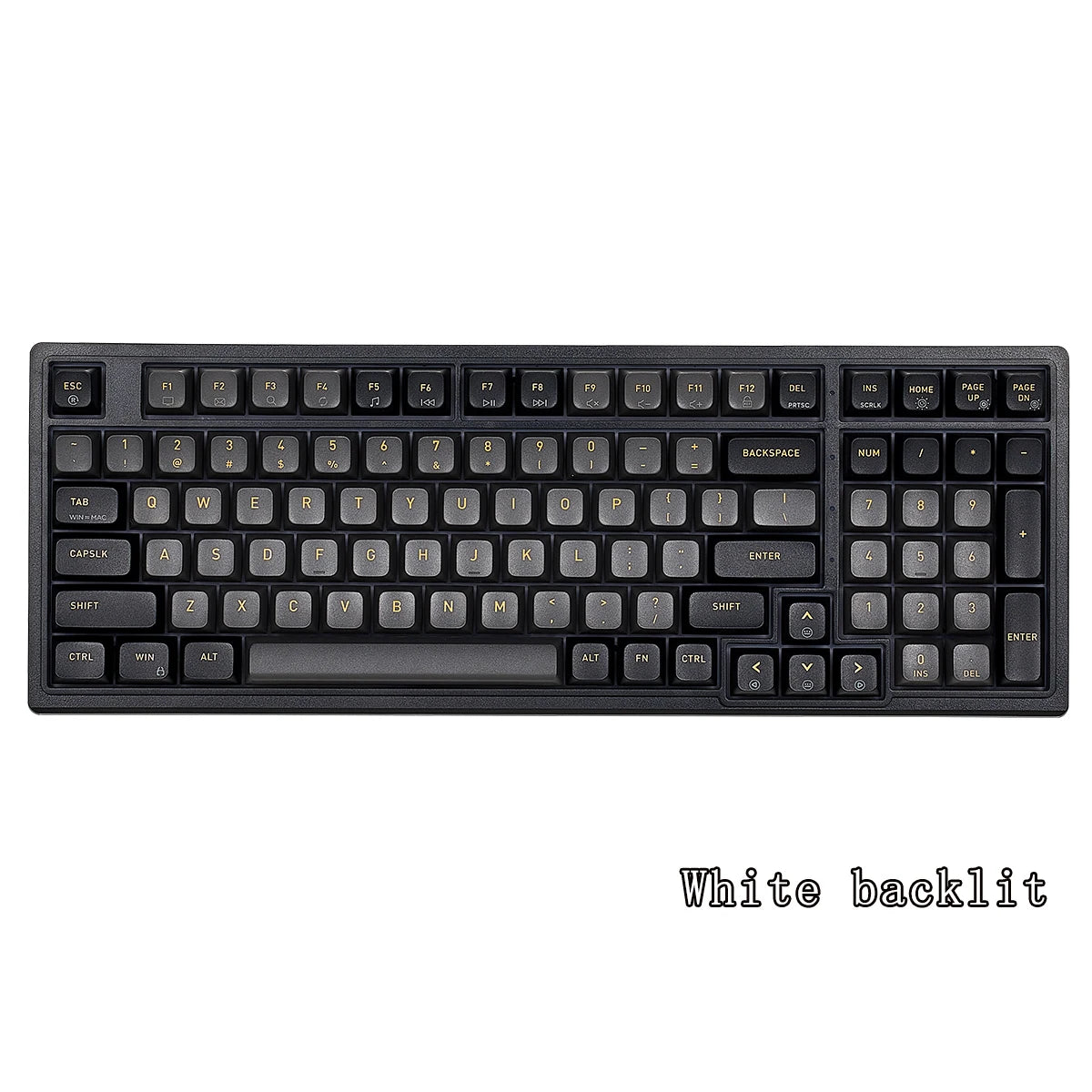 HEXGEARS M2 Mechanical Keyboard 87key Hot Swap PBT Gasket Structure White Backlit Macro Defined Gaming Mechanical Keyboard