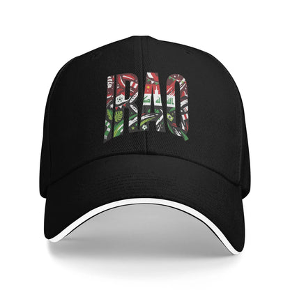 Women Men Iraq Flag Iraqi Outdoor Hat  Sun Cap Casual Baseball Cap Sunscreen Hats