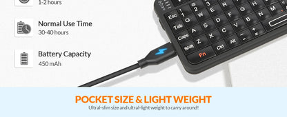 Rii 518BT Bluetooth Keyboard Mini Wireless Keyboard Mouse Remote Touchpad For Android TV Box PC