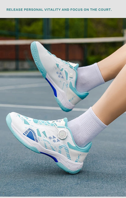 Badminton-Schuhe für Herren, Trainings- und Sportschuhe für drinnen und draußen, rutschfest, strapazierfähig, aus Mesh, atmungsaktiv, Tischtennis-Schuhe