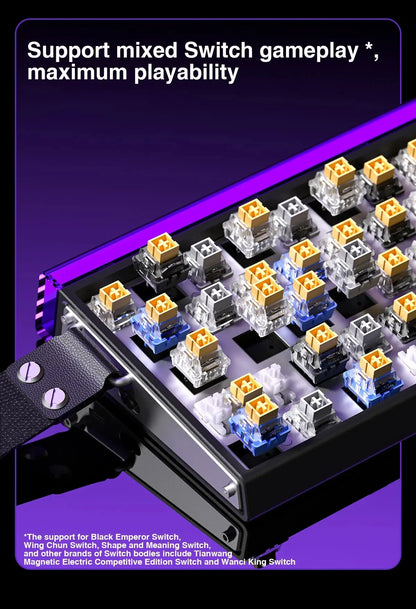 AULA HERO 68HE Magnetic Switch Keyboard RGB Gaming Mechanical Keyboard, 8K Rapid Trigger Wired Gaming Keyboard with Hot-Swappable Magnetic Switches, PBT Keycaps, 68-Key Esports Keyboard