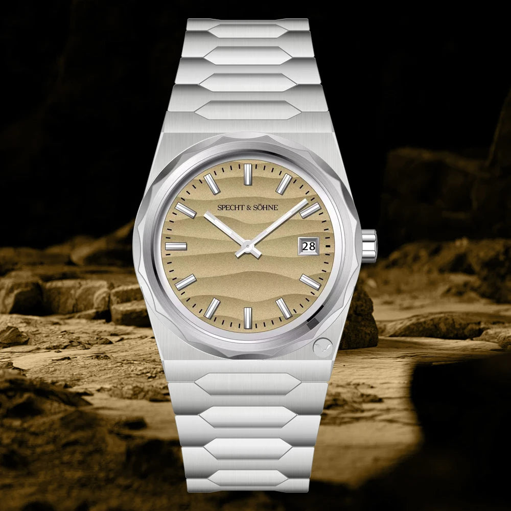 2025 New Arrivals Specht & Söhne 222 Gold Watches For Men Super Slim Steel Sapphire Classic Quartz Watch Relogio Masculino 37MM