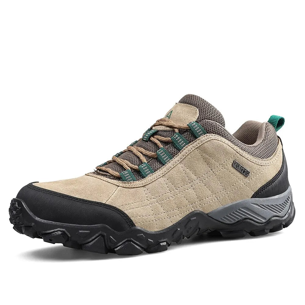 HUMTTO Hiking Shoes Men's Luxury Designer Winter Climbing Trekking Sneakers Leather Outdoor Sports Work Shoes 110282A