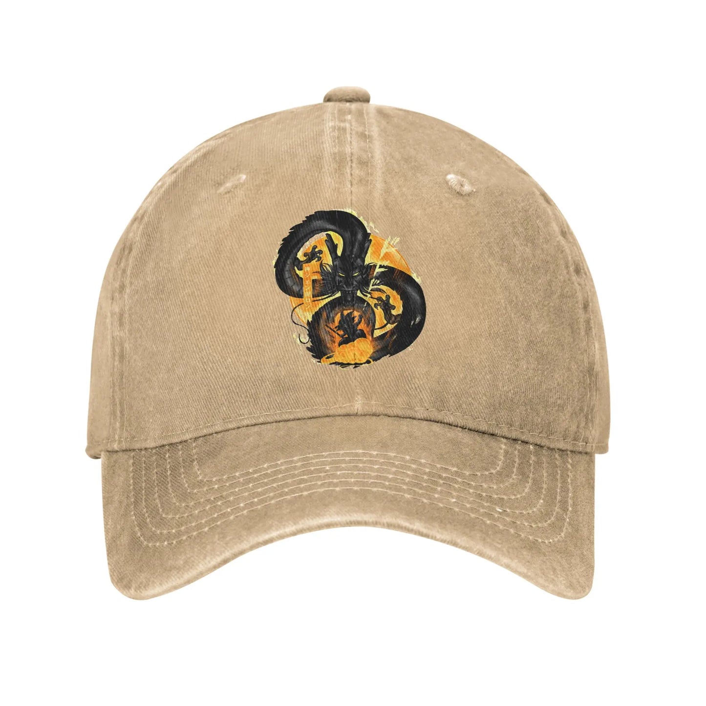 Vintage Dragon Ball Z Attack of Shenron Baseball Caps Men Women Distressed Denim Washed Cap Outdoor Running Golf Gift Hats Cap