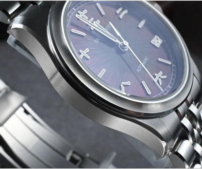 San Martin 39mm Enamel Sunray JianZhan Dial Men GADA Watch 90S5 Automatic BGW-X1 10Bar Sapphire 5-Link Bracelet SN0144CG