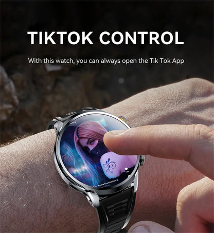 8GB+128GB RAM 5G/4G Smart Watch 1.95 inch AMOLED 1880mah Battery 500W Camera GPS WIFI Google APP Download Smartwatch Android 9.0