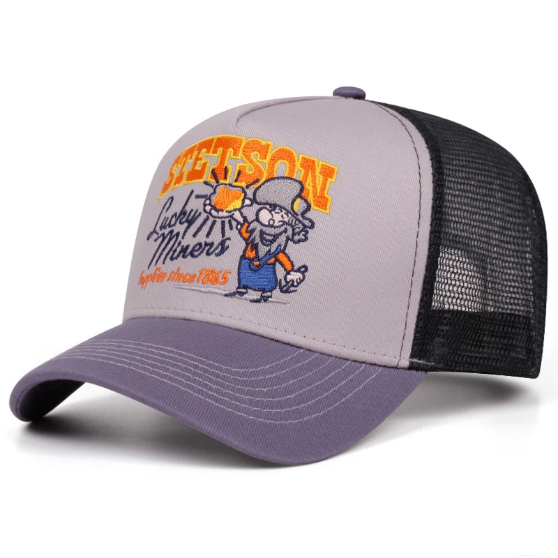 2025 Creative New Truck Hat STETSON Nuggets Net Hat Outdoor Sports Skateboard Hat Daily Leisure Wear Sunshade Hat Baseball Hat