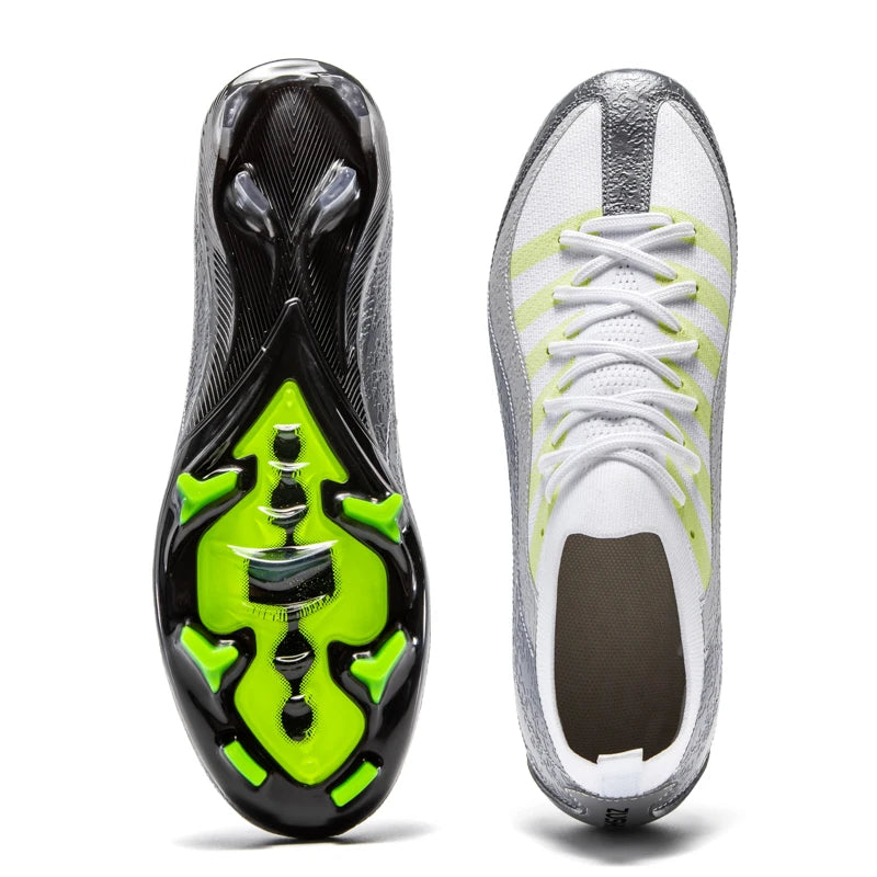 Chaussures de football pour hommes, respirantes, pour l'entraînement, livraison directe, crampons de sport pour matchs, chaussures de football FG/TF, ultra-légères, à crampons longs