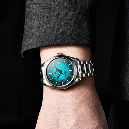 PAGANI DESIGN luxury men’s watch – Mechanical automatic model (calibre 8215), stainless steel, water-resistant, with date display and luminescent hands