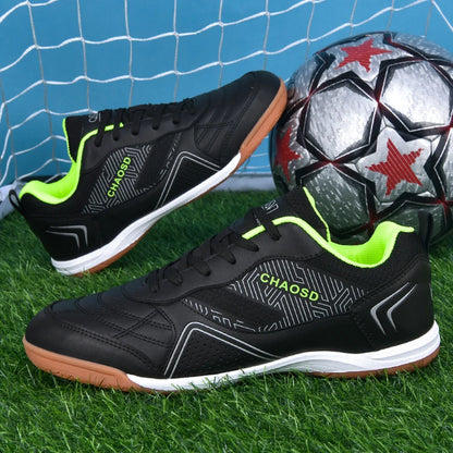 Crampons de football professionnels pour hommes, antidérapants, pour entraînement de Futsal, résistants à l'usure, ultralégers, pour l'extérieur et l'intérieur, baskets unisexes