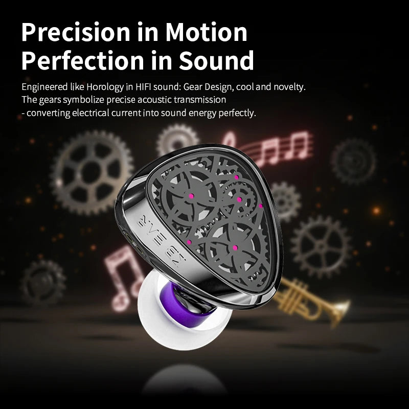 KBEAR Tourbillon-Pro TB-PRO HiFi Wired Earbuds 10mm Dynamic Driver In-Ear Earphones, High Resolution Type-C HIFI Wired Earbuds with PU+PEEK+DLC Diaphragm