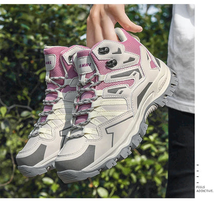 2025 New Hiking Shoes Unisex Outdoor Hiking Sports Shoes Camping Boots Ladies Waterproof Walking Shoes Non-slip Hiking Shoes