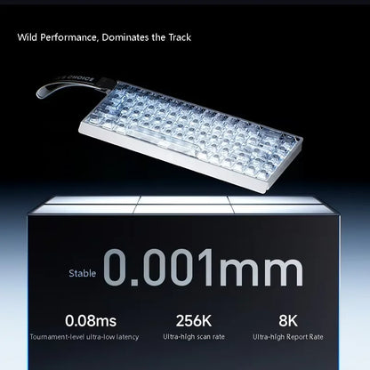 MCHOSE Ace 68 Hall Effect Magnetic Switch Gaming Keyboard Topographic Keycaps Customized TTC Uranus Magnetic Switch eSports