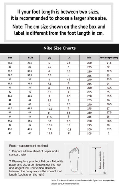 Nike Air Cushion Cushioning Outdoor Running Shoes for Men and Women, New Lightweight and Wear-Resistant Daily Travel Sports Running Shoes Zoom Air Fire Fashionable and Classic Casual Sports Shoes, Essential for Daily Commutin