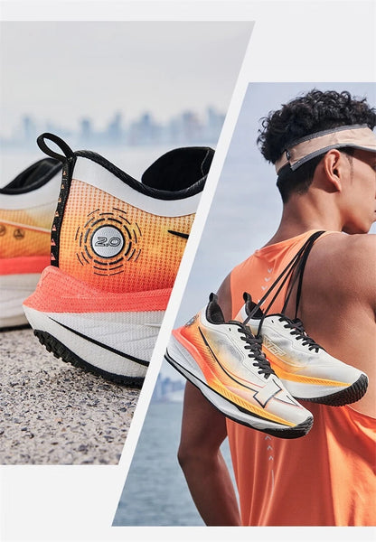 Xtep One Piece Model 2.0/1.0 Men Running Shoes  Autumn Comfortable Stability Cushion Rebound Racing Sneakers 876319110073