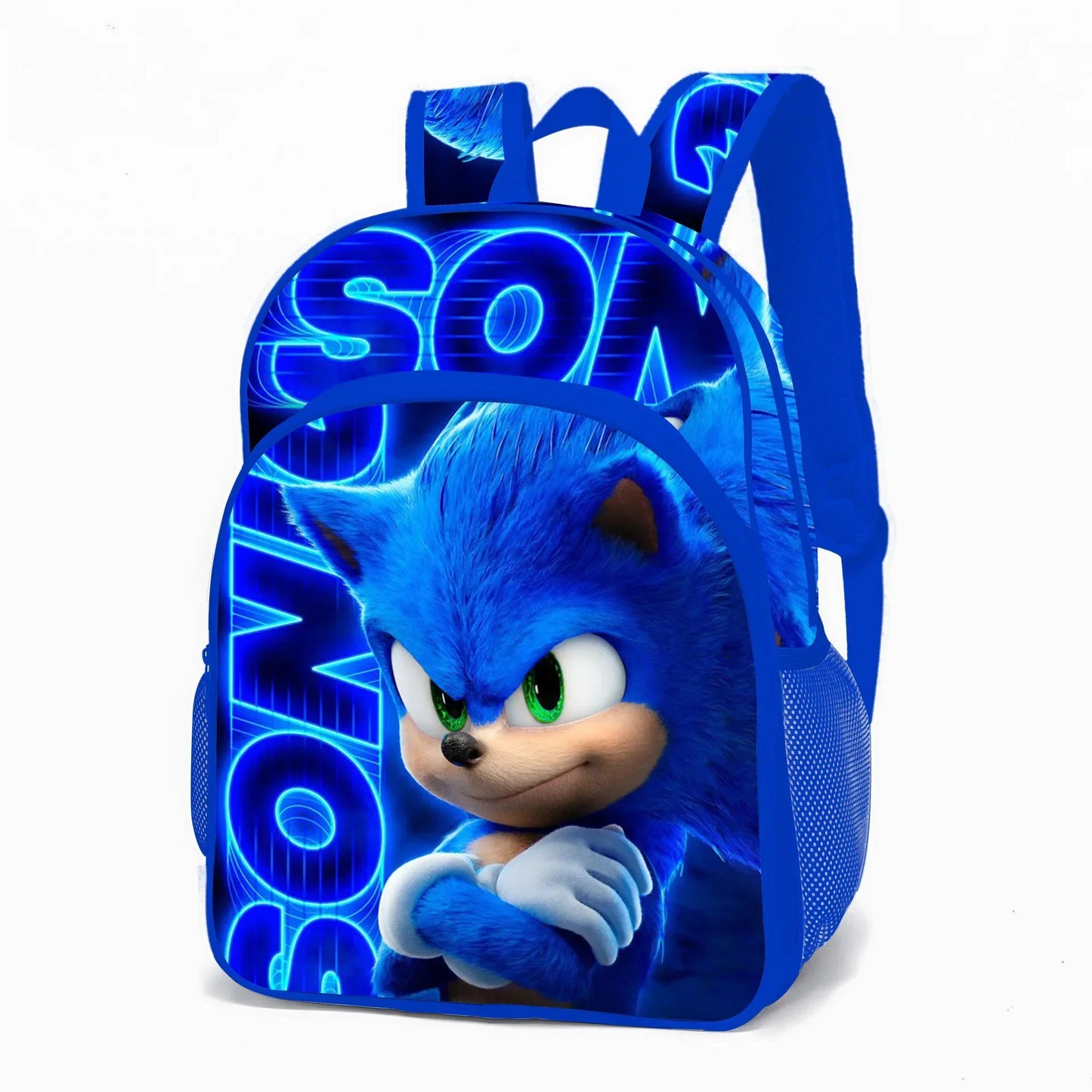 2025 New Arrival Sonic School Bag Lunch Bag Pencil Case Boys Girls Daily Use Book Cartoon Book Bags For Kids Christmas Gift