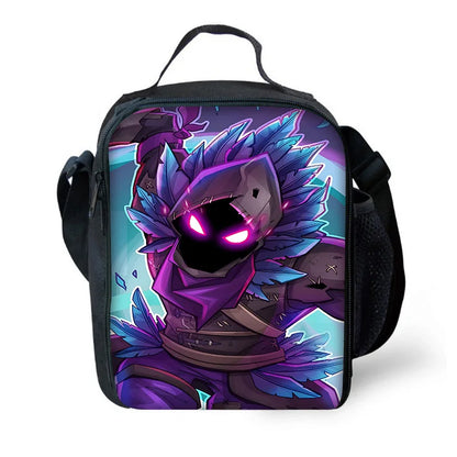 Hot-Game-Kinderrucksäcke mit Lunchbag und Federmäppchen, große Schultaschen für Schüler, Design F – FortniteS, für Jungen und Mädchen, ideales Geschenk