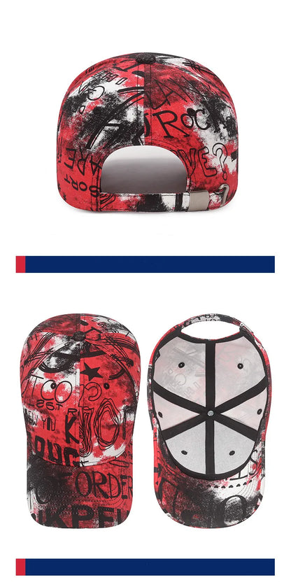 New Cool Fashion Graffiti Women Men Caps Hat Female Male Sport Visors Baseball Cap Street Trend Sun Hat For Women Men