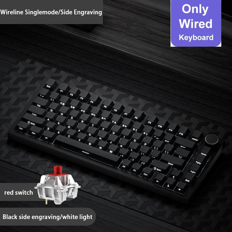Ajazz AK820/AK820Pro Gaming Mechanical Keyboard Bluetooth 5.1/Wireless/Wired Custom Keyboard With Heat Exchange Sealed Button