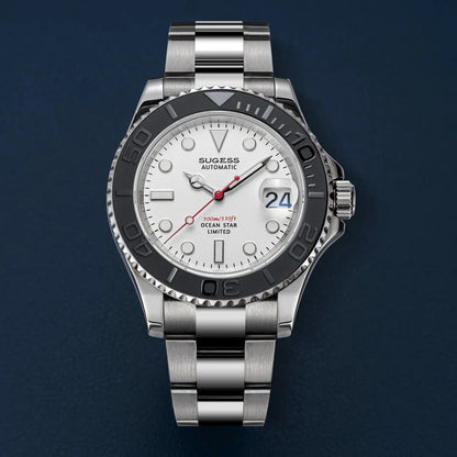 Sugess New Diving Men's Watch Automatic Mechanical Wristwatches 10Bar NH35A Movement Sapphire Luminous Ceramic Bezel S450-2 2025