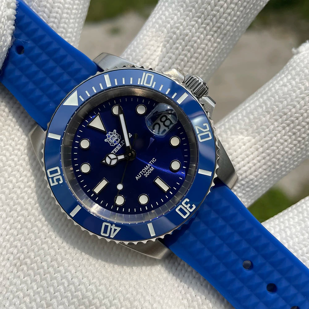 Steeldive Brand Watch SD1953 Water Ghost Diver Watch Men 300M Waterproof Sapphire Glass BGW9 Luminous NH35 Automatic Dive Watch