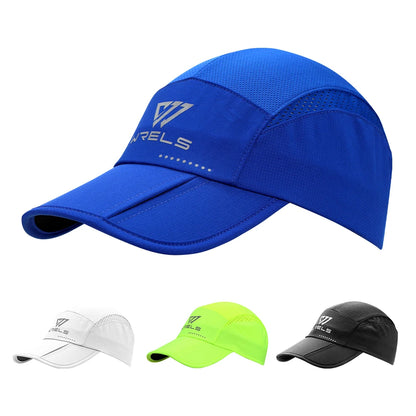 WRELS Breathable Sun Shade Baseball Cap Men and Women Quick Dry Convenient Carrying Folding Cap