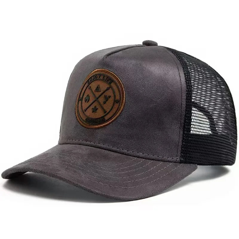 New Summer Mesh Baseball Cap Women Men Letter Patch Snapback Hat Casual Breathable Unisex Street Hip Hop Trucker Caps