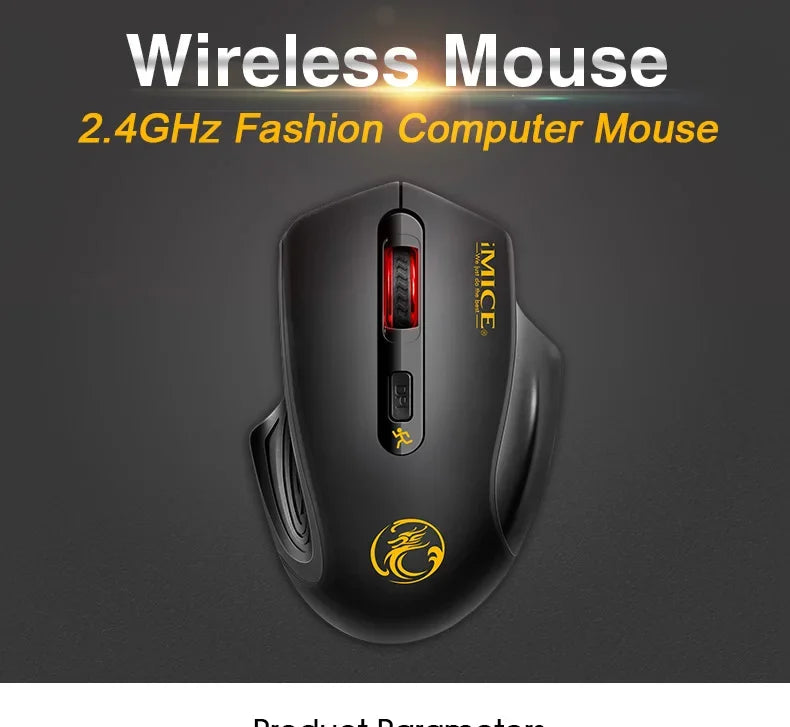 Mouse wireless nou, 2000DPI reglabil, receptor USB 3.0, mouse optic pentru computer, 2.4GHz, mouse gaming cu design ergonomic pentru laptop