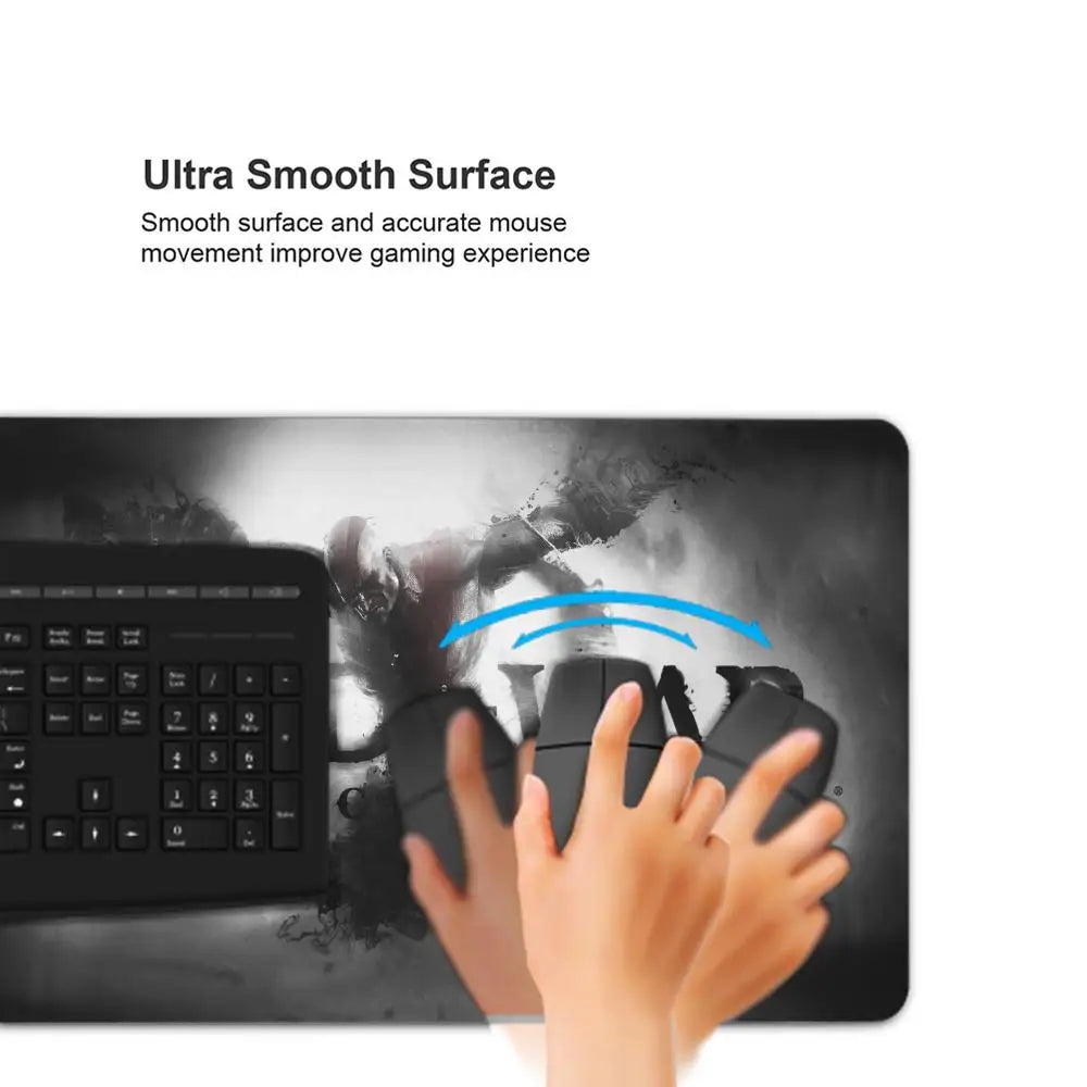 Xxl Mouse Pad God of War Gaming Accessories Keyboard Computer Carpet Game Desk Mat 90x40cm Large Pc Gamer Cabinet Table Mousepad