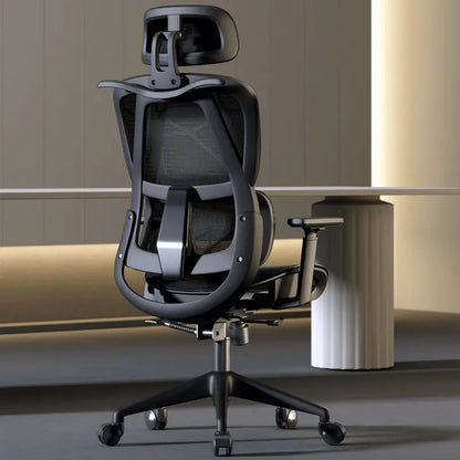 Chaise de bureau ergonomique confortable pour la maison, chaise de travail assise longue durée, chaise de bureau pour l'étude et l'e-sport