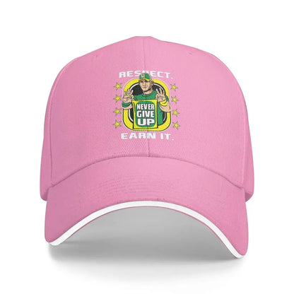 Yellow Wrestling Cena John White Custom Baseball Caps For Mens Unisex Male Beach Sunscreen Hat Snapback Cap