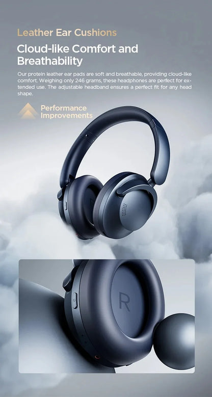 1MORE SonoFlow Pro Wireless Headphones with Active Noise Cancelling, Hi-Res Audio Bluetooth Headphones, 100H Playtime Clear Call Headset