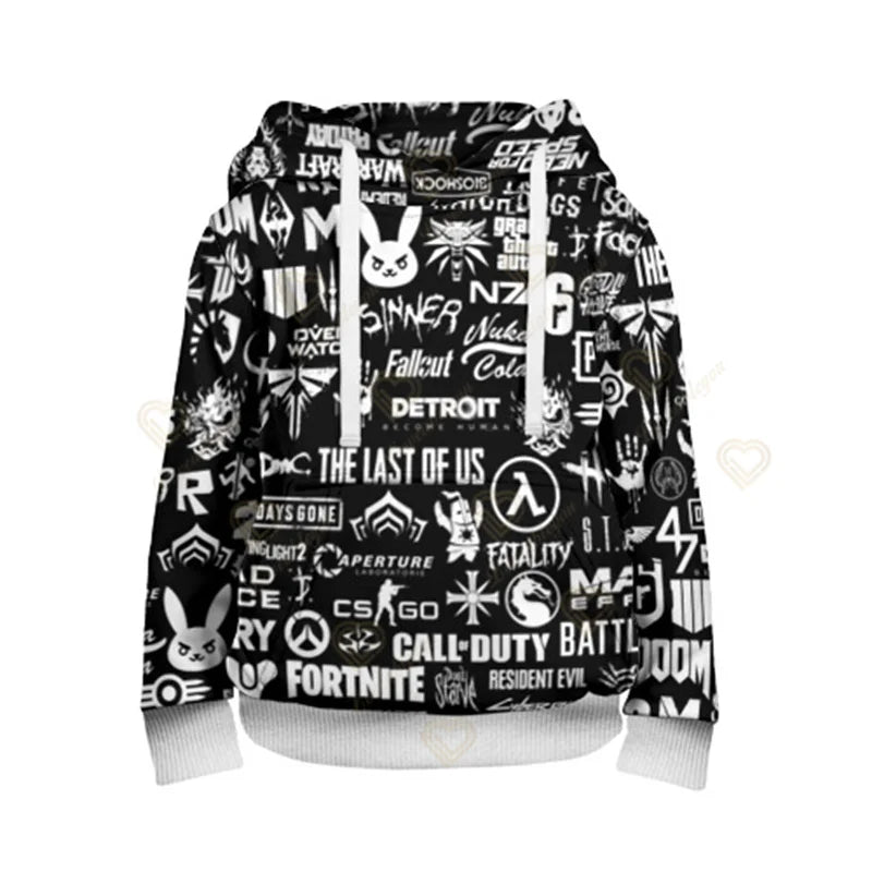 Fortnite Boys Cool Heroes Cosplay Hoodie Cartoon Sweatshirt Kid Clothes Spring Autumn Baby Coat Children Hooded Jacket