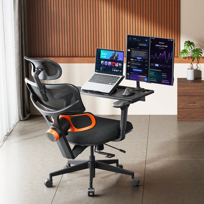 NEWTRAL NT001 Ergonomic Office Chair with Auto-Following Lumbar Support, Adjustable Headrest, 3D Armrest, Reclining Executive Desk Chair