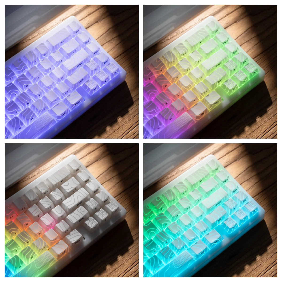 XVX M67 JadeStone Mechanical Keyboard 65% Tri-Mode Wireless Keyboard, Hot Swappable RGB Mechanical Keyboard with IMD Keycaps, Gasket Mount Gaming Keyboard