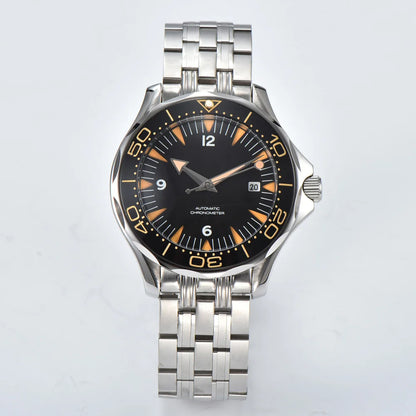 Men's Automatic Mechanical Watch 41mm Stainless Steel Waterproof Case Ceramic Bezel Men's Fashion Business Watch