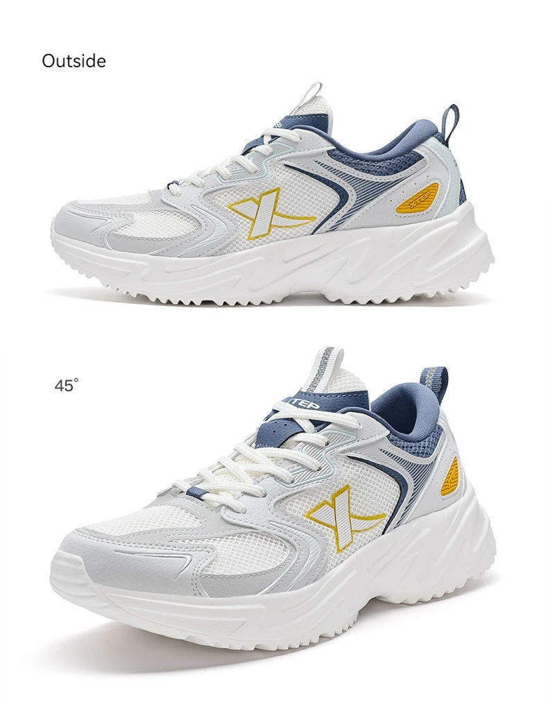 Xtep Casual Shoes For Men  Summer Durability Men's Sports Shoes Wear-Resistant Lace Up Non-Slip Outdoor Shoes 876219320026