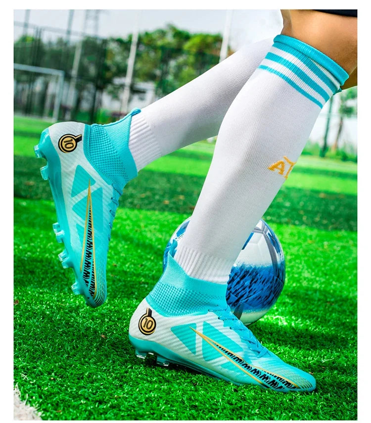 Chaussures de football pour hommes, chaussures de football professionnelles originales, résistantes, respirantes, de haute qualité, antidérapantes