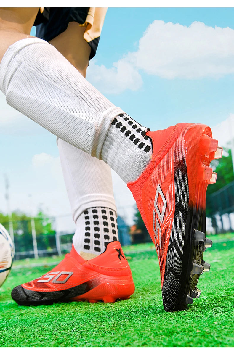 Chaussures de football pour hommes, neuves, pour terrain gazonné, professionnelles, originales, résistantes, décontractées, chaussures de football de qualité supérieure, ultralégères