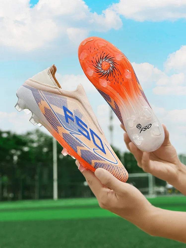 Chaussures de football professionnelles originales pour hommes, résistantes au gazon, chaussures de football décontractées de haute qualité pour hommes, chaussures de football pour entraînement rapide