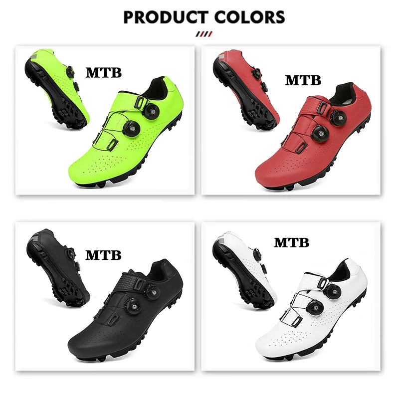 Sapatilhas de Ciclismo Novas para Homem, Auto-Bloqueantes, para Corrida de Estrada, Sapatilhas de Treino sem Bloqueio, Sapatilhas de Ciclismo para Mulher com Encaixes SPD