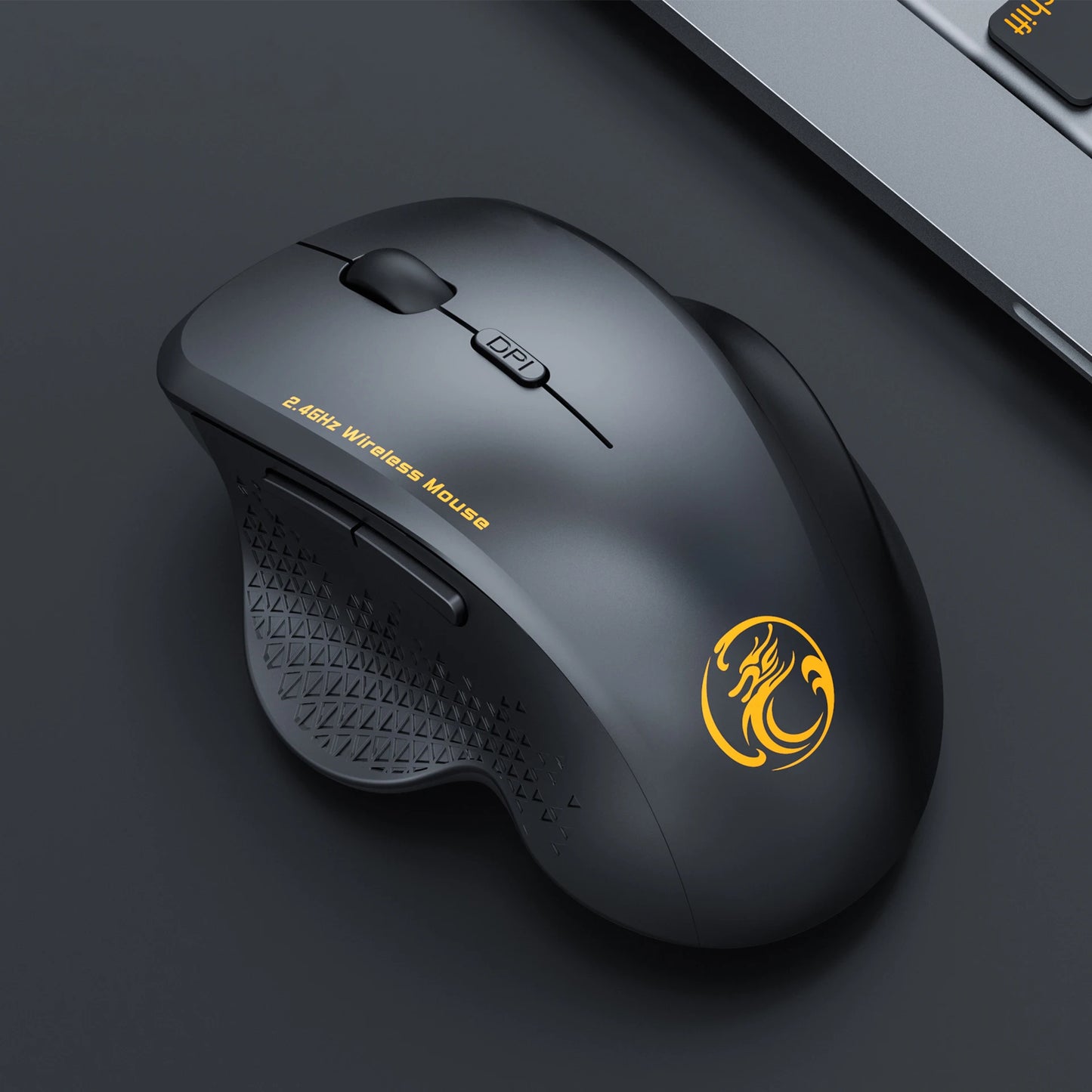 UTHAI G6 2.4G Wireless Mouse, Ergonomic 6-Button Wireless Mouse for Laptop, Business Office, Gaming, Adjustable DPI Computer Mouse