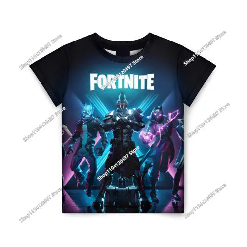 Summer Fashion Fortnite Mascot 3D Print Kids T Shirt Casual T-shirt Boys Girls Unisex Children's Clothing Tshirt Tops