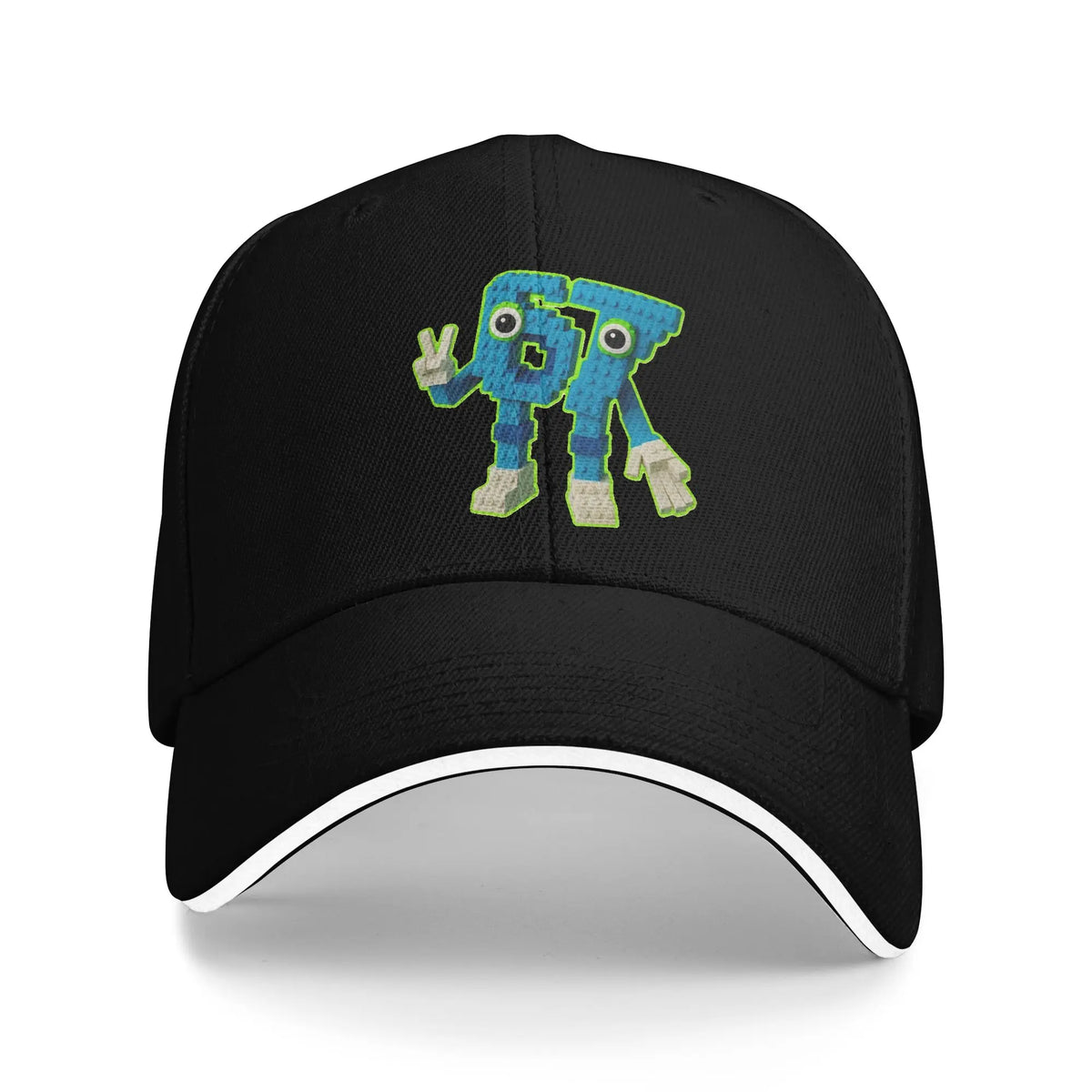 67 Casquette de baseball décontractée avec personnage de mème « Brainrot » – Casquette de camionneur d’été – Casquettes de sport en plein air – Casquettes hip-hop – Casquettes de baseball unisexes