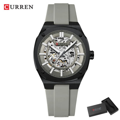2025 CURREN New Men Mechanical Watch Luxury Sapphire Glass Automatic Watch 41MM Stainless Steel Watch for Men