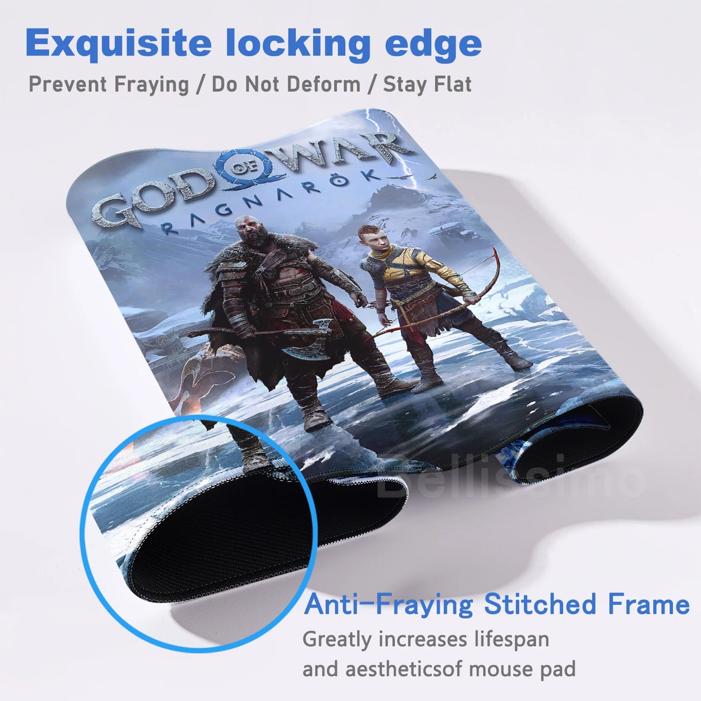 Xxl Mouse Pad God of War Desk Mat Gaming Accessories Keyboard Computer Mousepad Gamer Large Pc Cabinet Office Table Carpet Rug