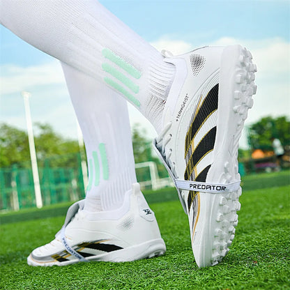 2025 New Autumn Package Youth Football Shoes Stable Racing Training Sports Shoes Fashionable and Comfortable Rebound Nail Shoes
